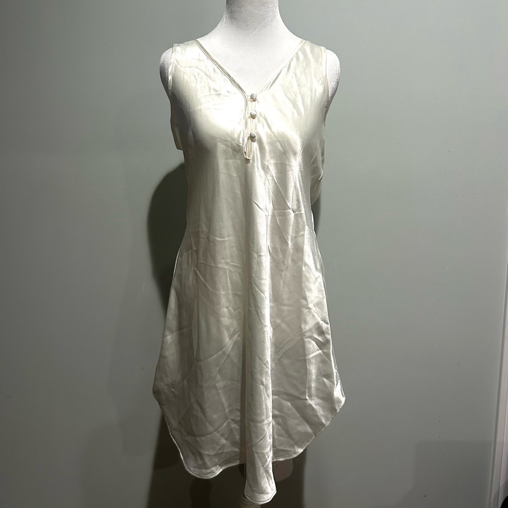 Kathryn Cream Satin Dress